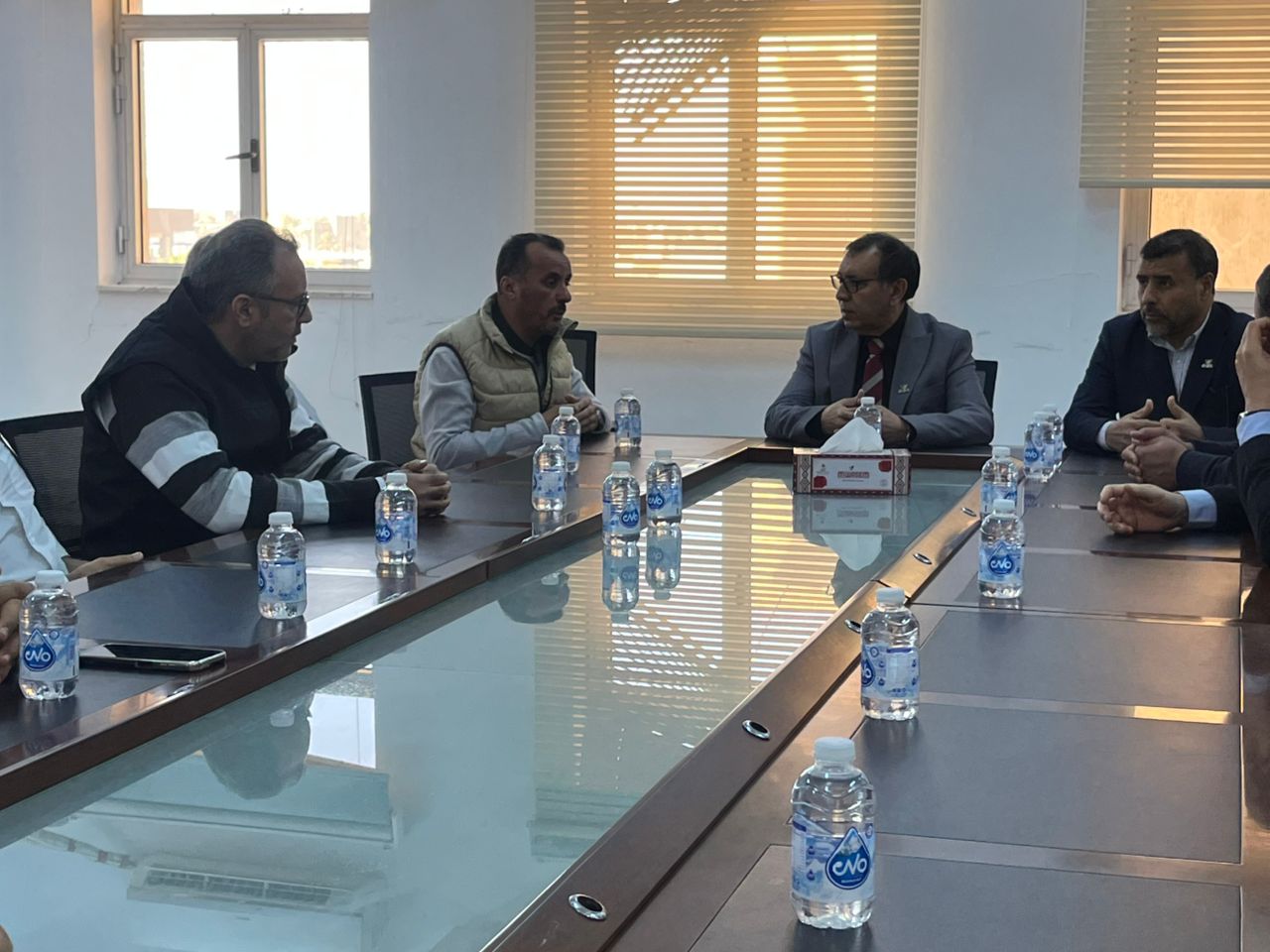 زيارة ميدانية لرئيس جامعة مصراتة  لكلية تقنية المعلومات لمتابعة سير العملية التعليمية