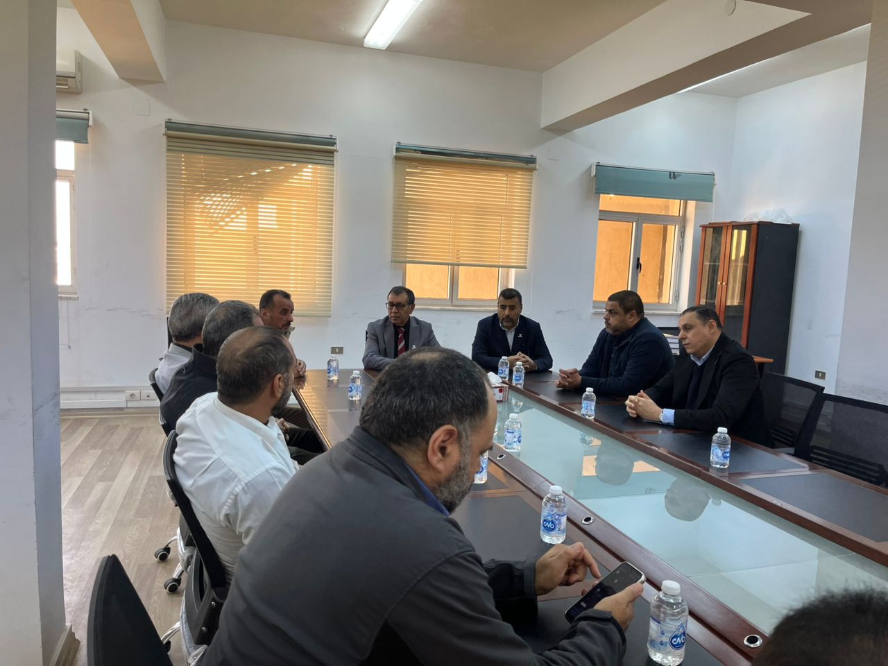 زيارة ميدانية لرئيس جامعة مصراتة  لكلية تقنية المعلومات لمتابعة سير العملية التعليمية